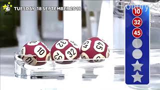 2018 09 18 Euro Millions Number and draw results
