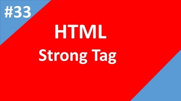 Strong tag in Html | Part -33 | Html Tutorial For Beginners | Tech Talk Tricks