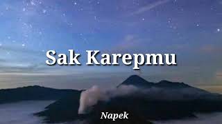 Sak Karepmu - Napek (Lirik Lagu)