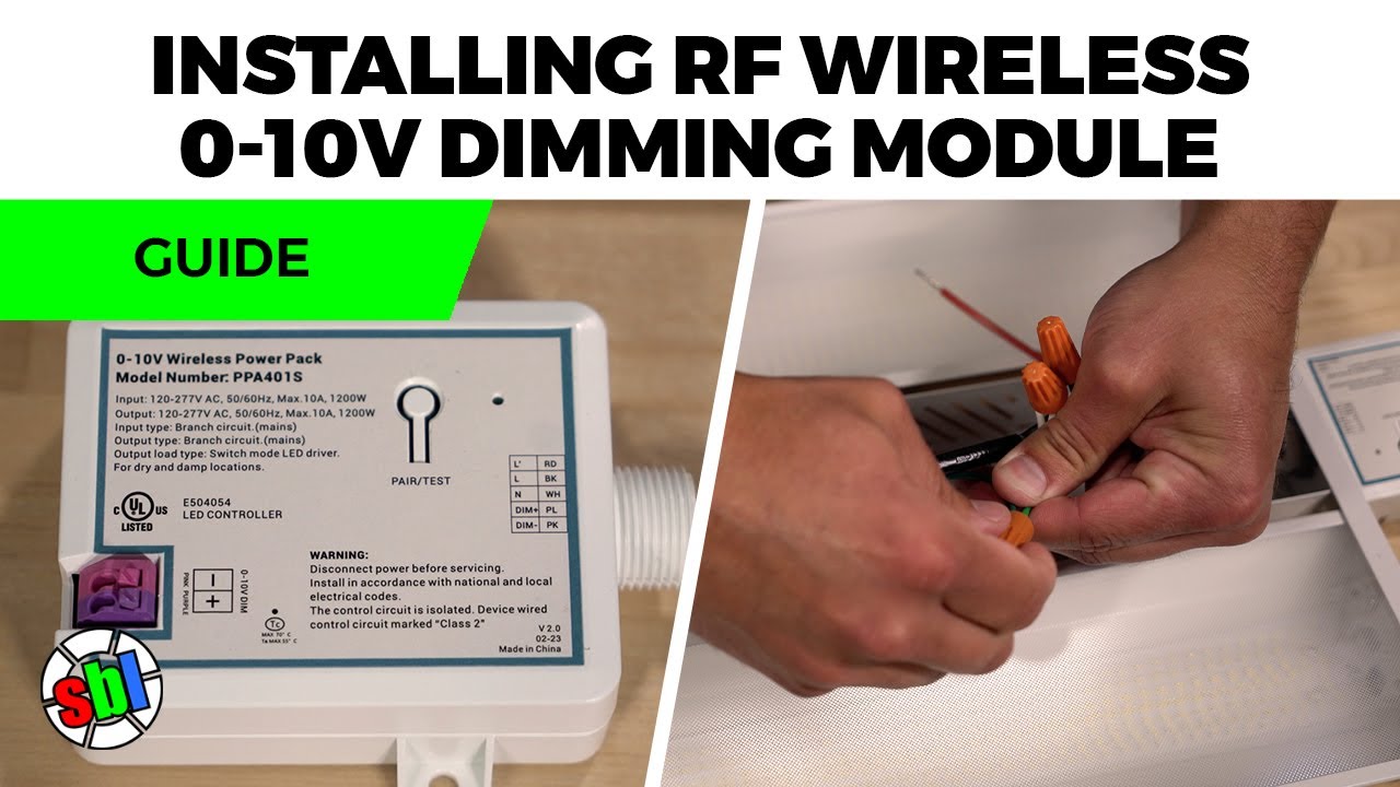 Vealite RF Wireless 0-10V Dimming Module - 120-277 VAC - Wall