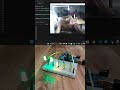 control led using hand gestures! #arduino #python #opencv #opencvpython #shorts