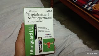 Uteriguard iu  intrauterine route cattle/ गाय के गर्भाशय में किसी तरीके का इन्फेक्शन मवाद h