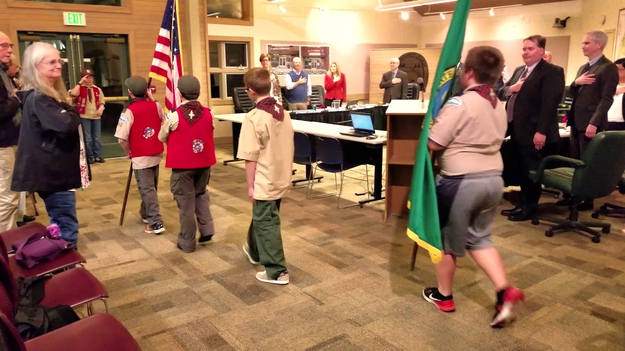 Opening Flag Ceremony Cub Scouts