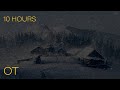 White Out Blizzard in the Carpathians | Howling wind and blowing snow for Relaxing| Study| Sleeping