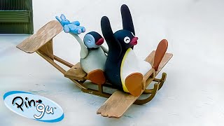Flying With Pingu🐧 | Pingu - Official Channel | Cartoons For Kids