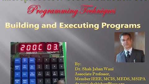 Programming Techniques for 8085