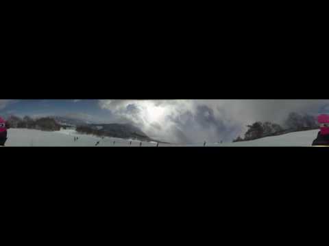 bloggie 360 video snowboard in Myoukou after converted