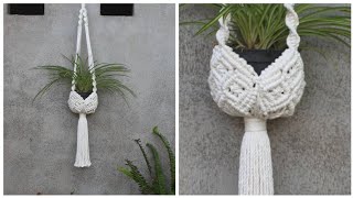 Day 19 - Macramé Plant Hanger 30 days Challenge #19 - DIY Tutorial for beginner by TNARTNCRAFTS