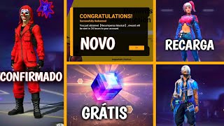 NOVO CODIGUIN, CALENDÁRIO SEMANAL, TOP CRIMINAL CONFIRMADO, CUBO GRÁTIS, RECARGA - FREE FIRE