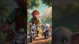 Atut dosti #ai #comedy #funny #jokes #genz #trending #ytshorts #funky #monkey #haathi