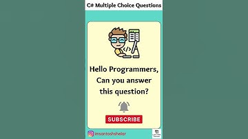 👉 C# MCQ Quickies: Test Your Skills in Seconds! 👨‍💻#ytshorts #shorts#LearnWithSantosh