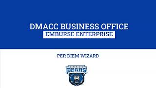 Emburse Per Diem Wizard