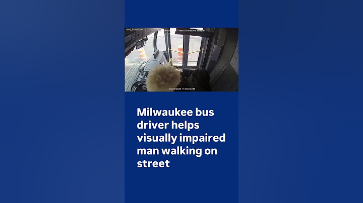 Visually Impaired Man Helped Out of Street by Bus Driver