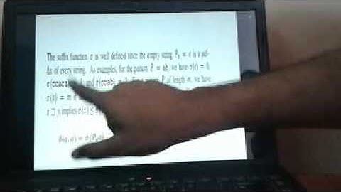 String Matching with finite automata