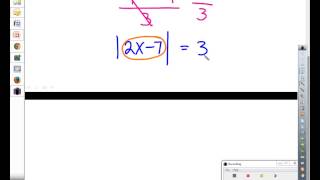 Algebra 6.5 Solve Absolute Value Equations