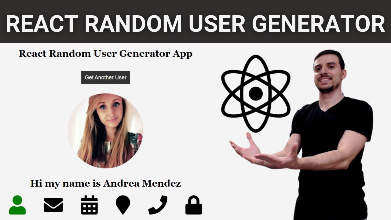 ReactJS Random User Generator App | ReactJS Tutorial