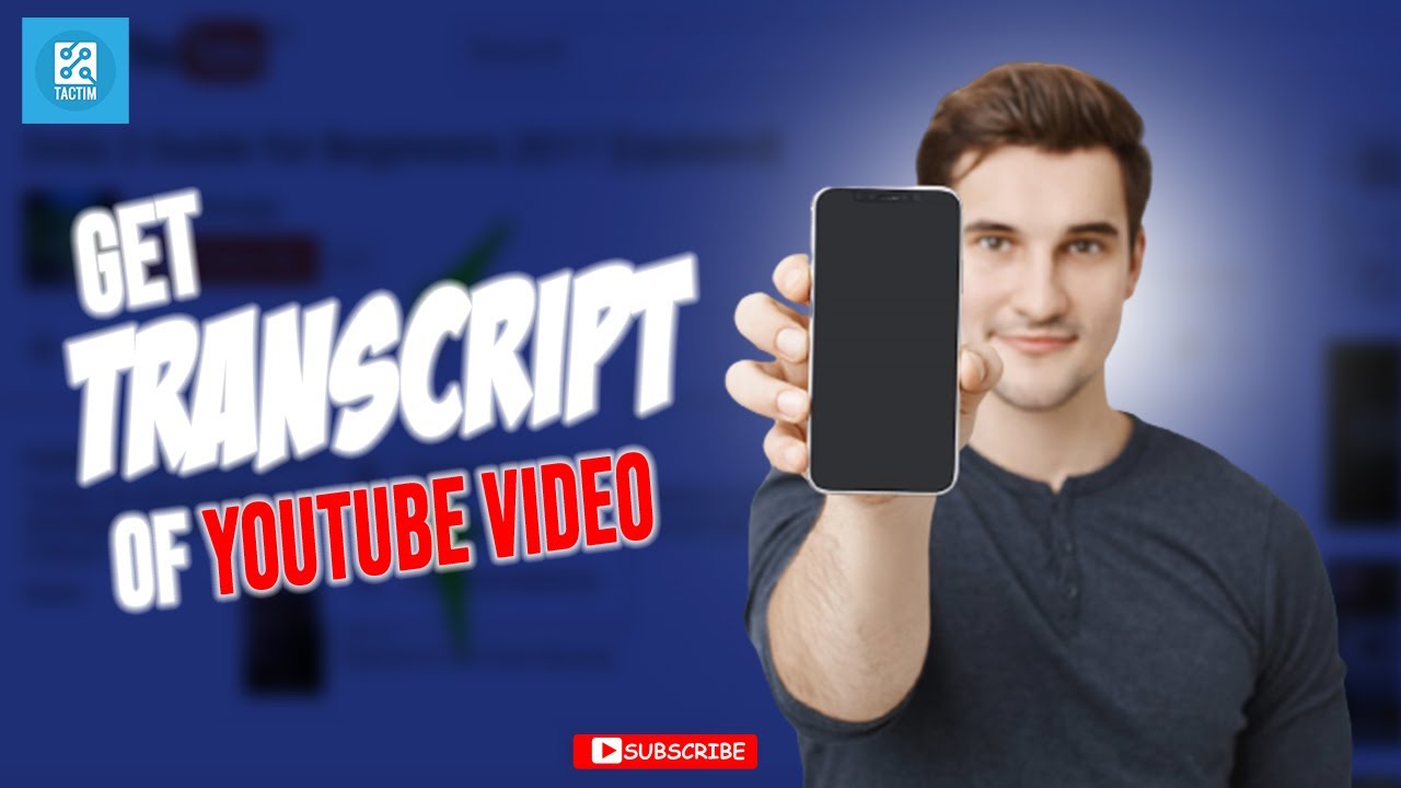 How to Get a Transcript of a YouTube Video 2025 - YouTube