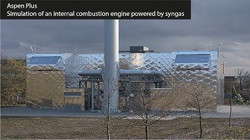 Aspen Plus: Simulation of an internal combustion engine powered by syngas