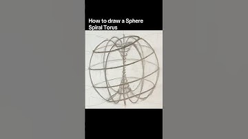 How to draw a Sphere Spiral Torus #natureofflowers #art