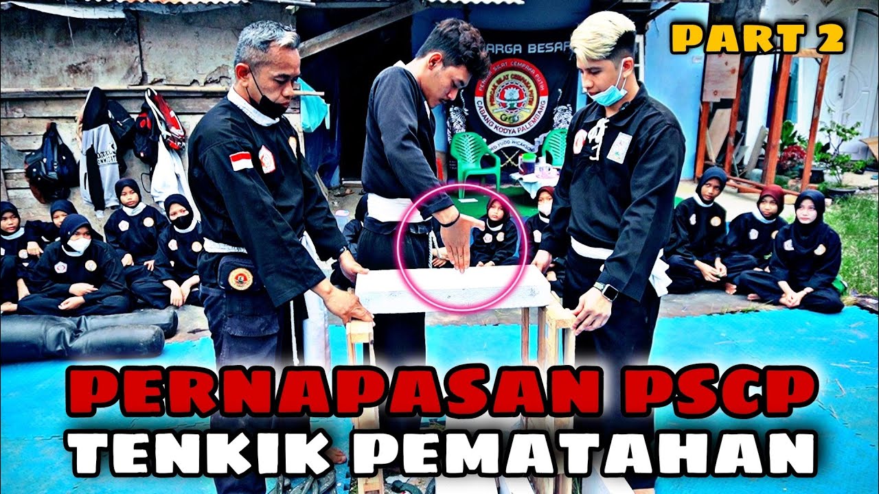 Atraksi Pernapasan PSCP Melakukan teknik Pematahan didepan Denny