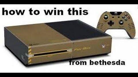 how to win a pip box (fallout 4 themed xbox one) from bethesda through twitter