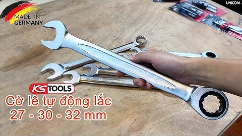 Cờ lê vòng miệng tự động, lắc ratchet size 27-30-32 mm hãng KS Tools Germany #kstools