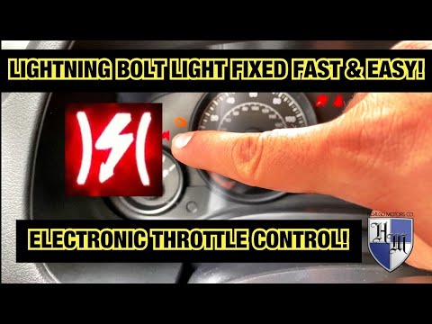 LIGHTNINGBOLT LIGHT ON DASH FIXED FAST 2007-2017 JEEP PATRIOT LIMP MODE - NO ACCELERATION FIXED