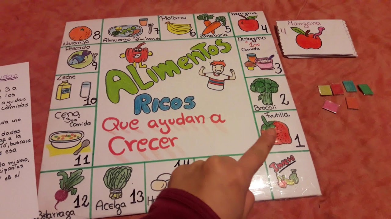 Juegos monopolis para alimentacion saludable - YouTube