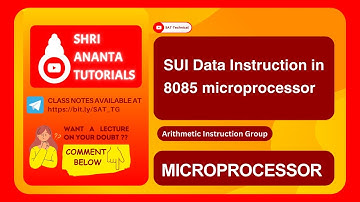 SUI Data Instruction in 8085 microprocessor #instructionsof8085 #8085 #electronicsengineering