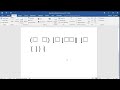 How to type single brackets in Word