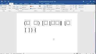 How to type single brackets in Word