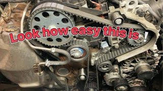 Audi a6 2.0 tdi 2014 ￼replacing timing belt and water pump