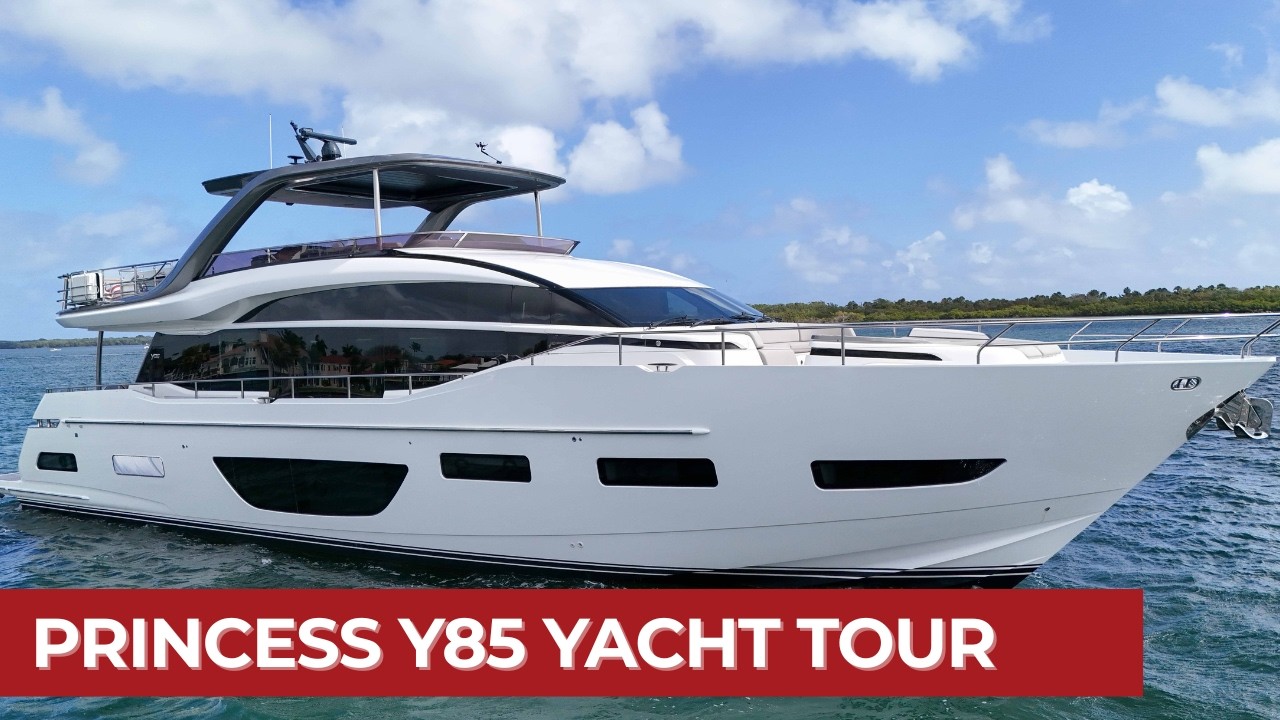 Inside a $6 Million Princess Y85 Yacht! | Boating Journey