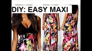 DIY: MAXI DRESS / NIGHTY ALL HAND STITCHED! DIY: MAXI DRESS ALL HAND STITCHED! NO MACHINE NEEDED! Thsi is a 