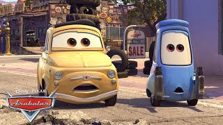 Luigi Ve Guido Şimşek Mcqueen Ile Tanışıyor Pixar Cars Türkiye