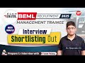 Much awaited BEML Management Trainee shortlisting out | Prepare for Interview with YourPedia