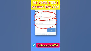 SSC CHSL TIER I Answer Key 2023|| Answer Key Download kare #sscchsl #chsl #ssc