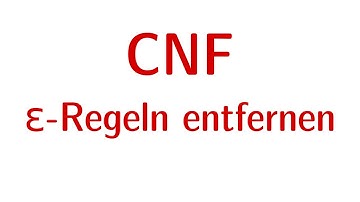 Formale Sprachen #32 - Epsilon-Regeln entfernen