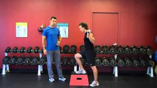 Low Box Step Up   Bar on Back