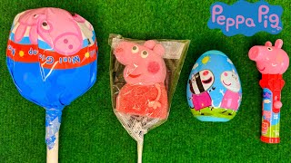 Peppa Pig Candy Surprise Egg and Sweets Unpacking ASMR | Yummy Big Lollipop | Satisfying Peppa Pig