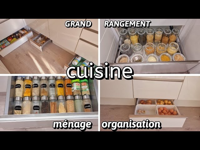 Rangements Cuisine  #3 Armoire à casseroles et épicerie & 1 SUPER ASTUCE  pour les couvercles 