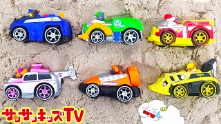 謎解き砂パズル！パウ・パトロールでレスキュー大冒険！はたらくくるま・子供向け知育教育★サンサンキッズTV★