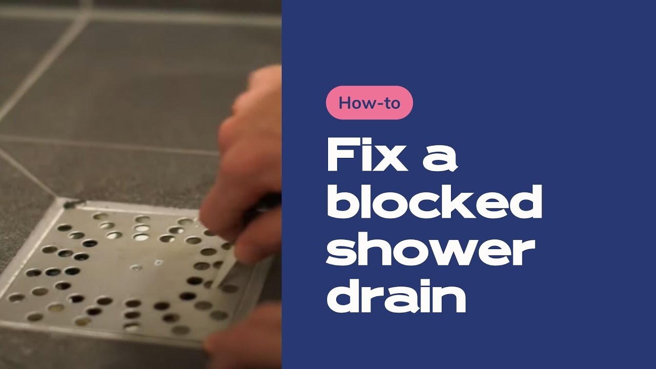 How to fix a blocked shower drain (Studio maintenance)