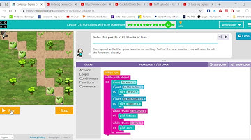 Lesson 21 Functions with the Harvester #13
