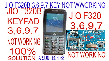 Jio f320b 3,6,9,7 key not 🚫 working & jumper 100%solution#jiof320b button 3,6,9,7 not working 100% s