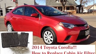 2014 Toyota Corolla Cabin Air Filter Replacement. Corolla E170 Cabin Air Filter 2014 Toyota Corolla Cabin Air Filter Replacement. Corolla E170 Cabin Air Filter