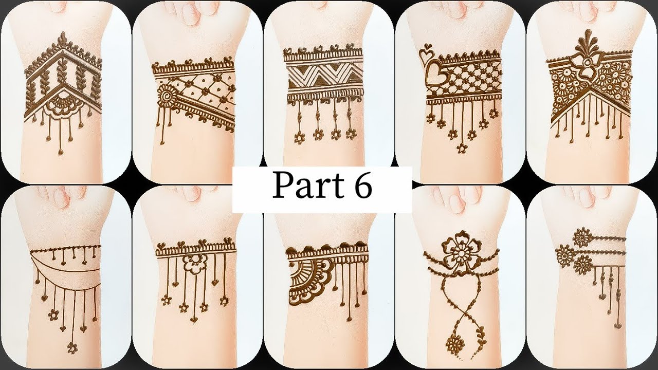 🔥PART :- 6🔥 YouTube's Best 🔥 Bracelet Tattoo Designs | Mehndi Tattoo ...