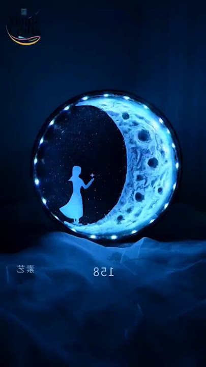 DIY Glowing Moon Night Light 🌙 | Aesthetic Handmade Art | Magic of Crafts