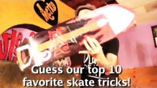 10 Greatest Skateboard Tricks EVER Contest 2011, FREE skateboard & shoe giveaway