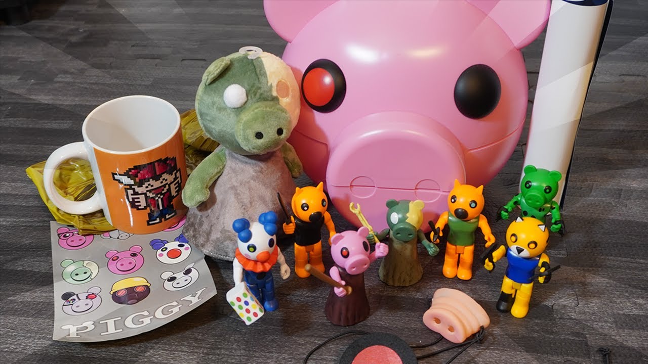 Unboxing Roblox Piggy Toys Asmr Youtube - piggy roblox toys